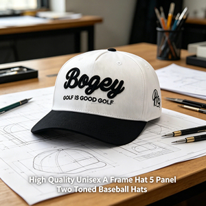 Gorras de Béisbol Personalizadas al por Mayor de 5 Paneles y Dos Tonos para Hombre y Mujer: Gorras Deportivas para Exteriores con Logotipo Bordado en 3D - Product Image 1