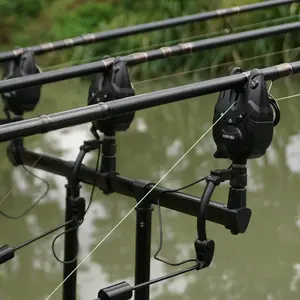 <span class=keywords><strong>Set</strong></span> di Avvisatori Acustici da Carpfishing Impermeabili Hirisi, Allarme Wireless 1+4 S9, Indicatore di Abboccata e Accessori da Pesca - Product Image 3