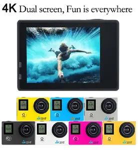 Go camera pro 4k support wifi caméra étanche double objectif caméscope vidéo hd caméra d'action 4k étanche pour l'extérieur