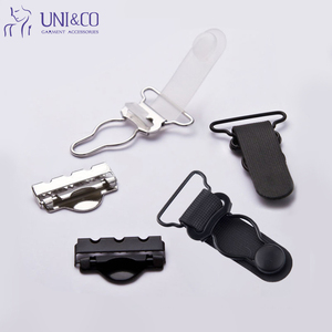 Boucle de jarretière transparente, clip métallique recouvert de nylon, attache de lingerie OEM - Product Image 2