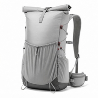 Sac à dos léger et géométrique à enroulement, en tissu Ripstop, imperméable, ultraléger, pour la randonnée, le trekking et les voyages