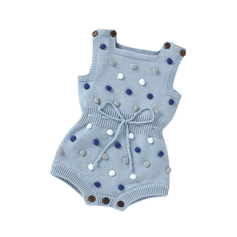 Groothandel Hot-Verkoop Baby Meisjes Mouwloze Zomer Jurk Voor Comfortabele Zachte Breien Rompertjes Kleding Fit Voor Meisje Baby