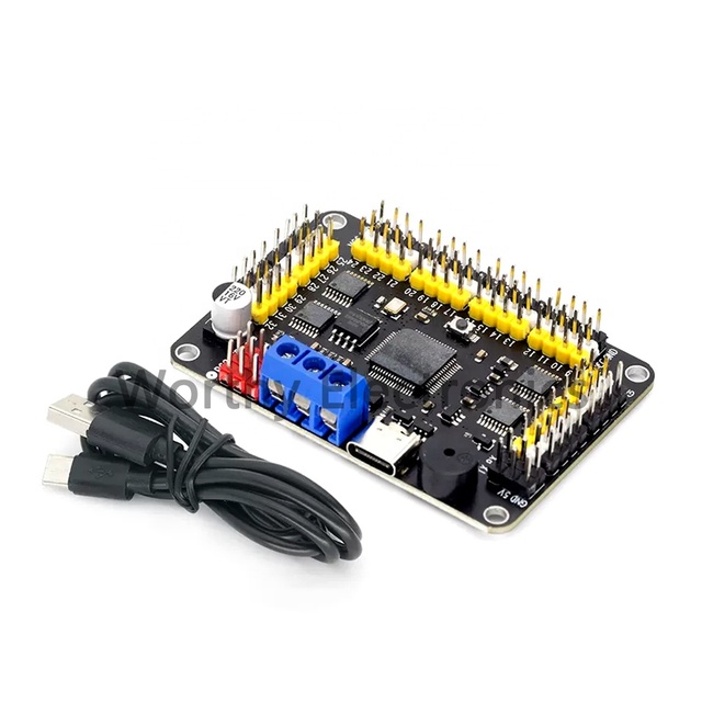 New original integrated circuits robot arm servo motor controller 32 channel steering gear control board cable