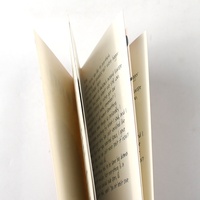 Impression sur demande de lettres d'excuses personnalisées en gros, brochure couleur sur papier d'art, MOQ 1000 pièces