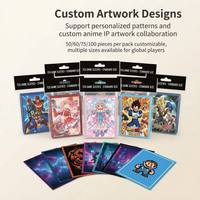 Vente en gros de pochettes pour cartes de jeu avec logo imprimé personnalisé poly penny ultra pro protège-cartes yugioh fabricants de pochettes pour cartes à collectionner personnalisées
