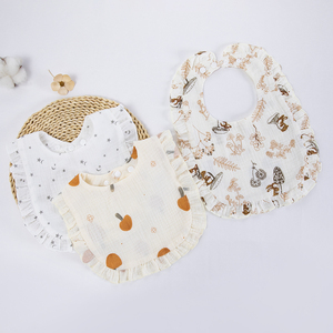 مريلة أطفال من الموسلين على شكل بندانا للأولاد والبنات، مريلة ناعمة وماصة من القطن للتسنين واللعاب مع شهادة CPC - Product Image 1