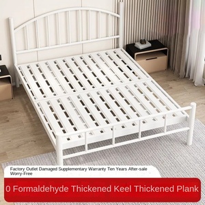 Cama Moderna con Estructura <span class=keywords><strong>de</strong></span> Hierro para <span class=keywords><strong>Alquiler</strong></span> en Hoteles, Hospitales, Escuelas, Villas y Apartamentos - 1.8m con Tapicería <span class=keywords><strong>de</strong></span> Tela - Product Image 3