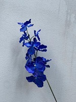 Q-2209 bunga anggrek sutra buatan Vanda 9 Kepala Vanda bunga pernikahan elegan