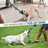 Offre Spéciale chien remorqueur de guerre chien jouet agressif mâcheurs corde dure mâcher dents indestructibles nettoyage coton chien corde jouet