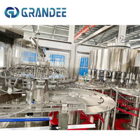 Machines de remplissage entièrement automatiques pour la production d'eau, machine de bouchage de bouteilles d'eau