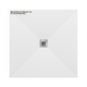 Plato de Ducha Bliss Quadro Line 90 x 90 cm Blanco 9003 - Product Image 2