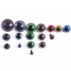 12 mm colored DIY toy Craft Safety eyes 3D colored plastic Animal Eyes colored DIY plastic safety toy eyes