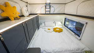 Hot Bán Trọng Lượng Nhẹ Sang Trọng <span class=keywords><strong>Pop</strong></span>-up Cắm Trại Caravana Cho Cắm Trại Ngoài Trời Phong Cách Hiện Đại Với Thiết Bị Du Lịch - Product Image 3