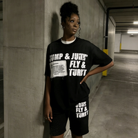 Ensemble deux pièces personnalisé avec logo d'usine pour homme, style décontracté vintage, streetwear football, imprimé graphique, 100 % coton écologique