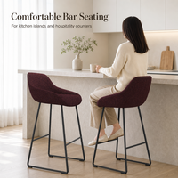 Silla de Ocio Tapizada con Respaldo para Oficina, Silla de Invitados, Taburete de Bar, Silla Individual para Área de Recepción, Barra de Bar, Oficina