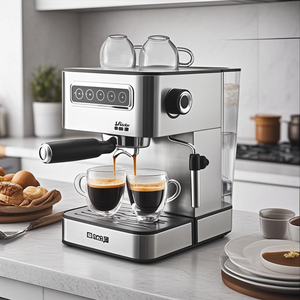 Machine à café expresso semi-automatique professionnelle en acier inoxydable système d'infusion d'eau chaude Portable électrique pour hôtels en plein air - Product Image 5