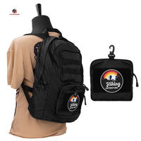Sac à dos de sport pliable en nylon 500D, fabrication OEM, marque privée, léger, pour entraînement quotidien