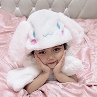 Nuovo arrivo simpatico coniglio peluche cappello magnetico peluche regalo Led mobili leggeri caldi cappelli invernali con orecchie in movimento