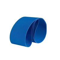 Bande transporteuse tissée pleine en PVC bleu à largeur personnalisée pour élévateur à godets, pour le transport vertical