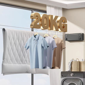 SANIPRO vente en gros vêtements suspendus support sèche-<span class=keywords><strong>linge</strong></span> <span class=keywords><strong>mural</strong></span> en acier inoxydable fil Double ligne réglable rétractable <span class=keywords><strong>corde</strong></span> <span class=keywords><strong>à</strong></span> <span class=keywords><strong>linge</strong></span> - Product Image 4