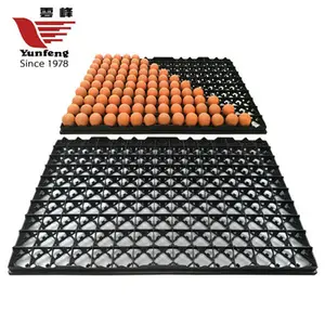 Yunfeng YFPFJ-1501 2024 New Design Brand Incubator Setter Parts Black Plastic Egg Tray For Incubation Setter Machine 150 Pcs