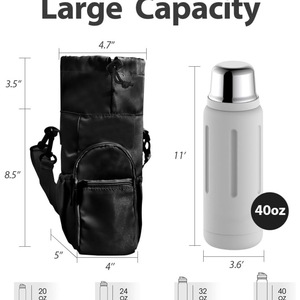 All'ingrosso basso moq 40 oz porta bottiglia di acqua personalizzato borsa di trasporto con cinturino con tasca del telefono - Product Image 2