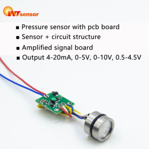 5 bar 100 PSI khuếch tán silicon dầu đầy cảm biến áp suất wtssensor OEM piezoresistive cảm biến áp suất I2C 0-5V 10V 4-20mA 10kpa - Product Image 3