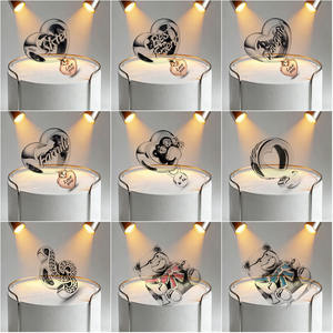 Venta al por mayor: Logotipo <span class=keywords><strong>Ale</strong></span>, Plata <span class=keywords><strong>S925</strong></span>, Biberón con forma de oso Dreamland, Decoración de lentejuelas, Álbum de graduación con cuentas, Cuentas DIY - Product Image 2