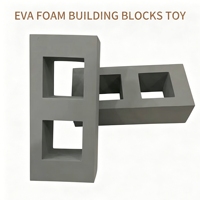 Blocs creux en EVA gris, jouet d'empilage d'intérieur, jeu éducatif pour enfants et parents, cadeau