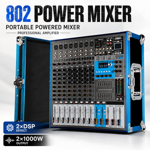 Mixer Amplificato a <span class=keywords><strong>8</strong></span> Canali 2x1000W con Alimentazione Phantom 48V per Performance sul Palco - Product Image 3