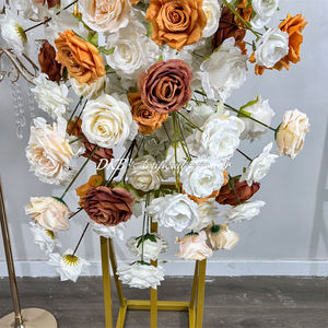 Decoraciones para Bodas al Aire Libre, Arreglo Floral Artificial de Orquídeas y Rosas para Decoración del Hogar, Centros de Mesa para Eventos - Product Image 6