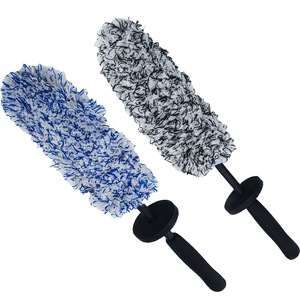 Car Wash <b>Brush</b> Plush Microfiber 43cm Long <b>Wheel</b> Rim Cleaning Tool For Auto Detailing - Product Image 4