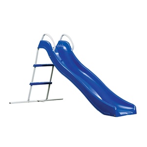 Outdoor children Playground Garden 1.8m Freestanding Wavy kids slides