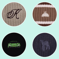 Chaussettes de sport personnalisées avec broderie de créateur pour hommes Chaussettes brodées personnalisées avec logo en coton respirant