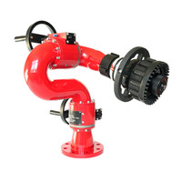 Canon à eau manuel à double volant 50-80 LPS, jet ou pulvérisation de brouillard, pour camion de pompiers, exploitation minière et construction