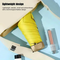 Mini parapluie pliable coupe-vent personnalisé avec logo, compact, de poche, pour la pluie et le soleil, idéal pour les voyages et les affaires, vente en gros, fournisseur chinois