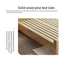 Usine Chine Lits modernes en bois massif Lits King Size en bois Cadre de lit double Queen Size Chambre à coucher