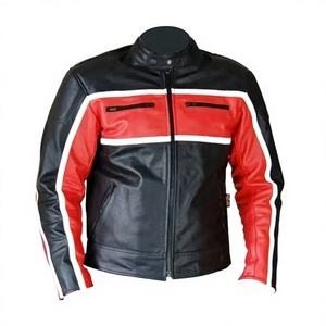 Chaqueta de Motociclismo Zonda para Hombre, de Cuero Vacuno Genuino, con Protección de Nivel 2 CE y Soporte para la Espalda - Product Image 1