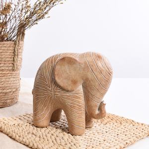 Scultura Decorativa Creativa in Resina a Forma di Elefante in Stile <span class=keywords><strong>Etnico</strong></span> Kakizzy per Studio e Libreria - Product Image 1