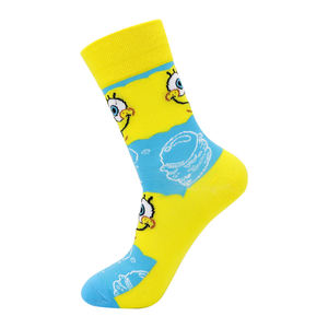 OEM personalizado más nuevos calcetines divertidos de moda calcetines de dibujos animados lindo <span class=keywords><strong>Kawaii</strong></span> Comics Anime <span class=keywords><strong>esponja</strong></span> calcetines para las mujeres - Product Image 5