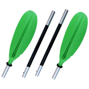 Pala de kayak de aleación de aluminio de doble cabezal, 220 cm, 4 secciones, para pesca y rafting en lagos y ríos - Product Image 1