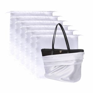 Bolsa <span class=keywords><strong>de</strong></span> Satén con Cordón, Ecológica, Reciclable, Lavable, con Logotipo Personalizado al por Mayor, Bolsa <span class=keywords><strong>de</strong></span> Embalaje <span class=keywords><strong>de</strong></span> Lujo, MOQ Bajo - Product Image 3