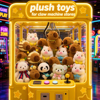 Peluche Panda Mignonne et Douce pour Machines à Pinces, Vente en Gros, Lots de Prises de Jeu d'Arcade, Recharges pour Machines à Grue pour Enfants