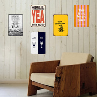 Decorazione Murale Personalizzata, Insegna in Metallo alla Moda, Artigianato in Metallo Stampato UV, Citazioni Divertenti per Ufficio, Bar, Casa, Poster da Parete