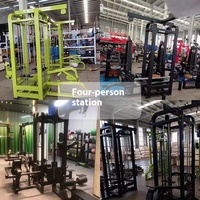 Estación de Entrenamiento Integral con Estructura de Puerta Dragón para Ocho Personas, con Plataformas para Cuatro o Cinco Personas, para Pesca de Grandes Peces