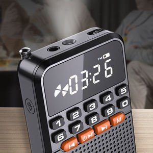 Rechargeable Mini Portable FM Radio With LED Digital Display Flashlight <b>MP3</b> Player Built In <b>Speaker</b> For Elderly Morning Exercise - Product Image 3