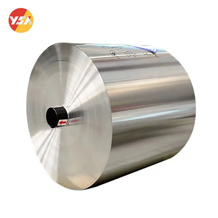 Rollo de papel de aluminio para envasado de alimentos de cocina Papel de aluminio de 30 micras Precio por tonelada para la producción de fiambreras