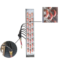 Serpentín Evaporador de Tubo de Cobre con Aletas, Condensador de Aire Acondicionado, Intercambiador de Calor para Refrigeración, Enfriador de Superficie
