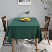 DUOLAI Nappe blanche en coton lin ajouré Décor de table Rectangle Couverture de table à manger pour hôtel maison pour fête de mariage