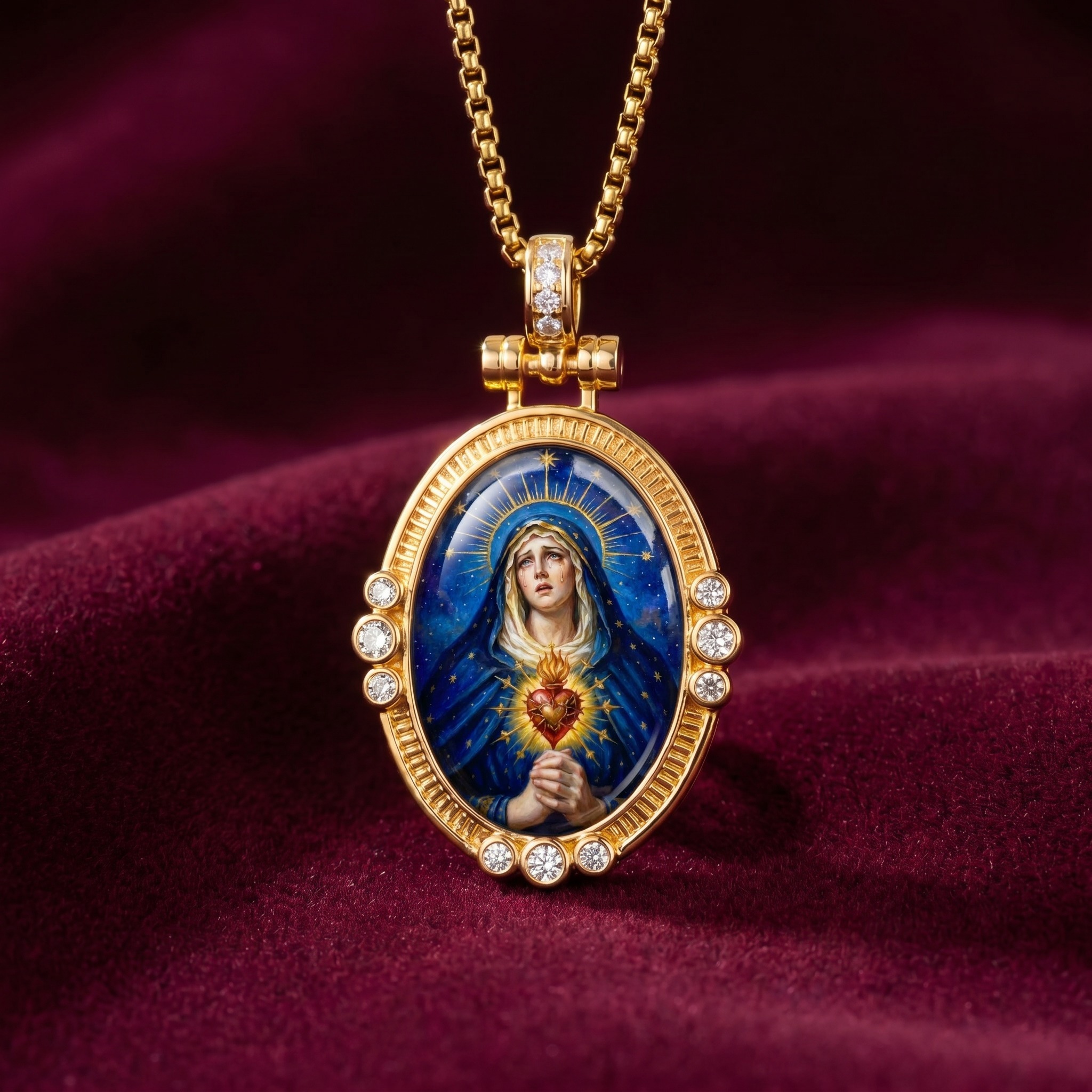 colgante nuestra señora de la tristeza